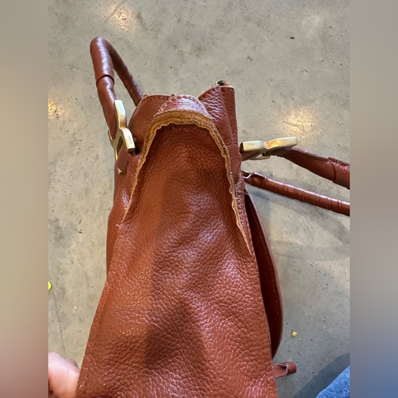 Chloe Marcie Brown Leather Shoulder Bag - Picture 10 of 16